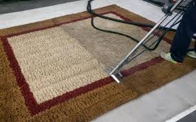 rug cleaning in progess